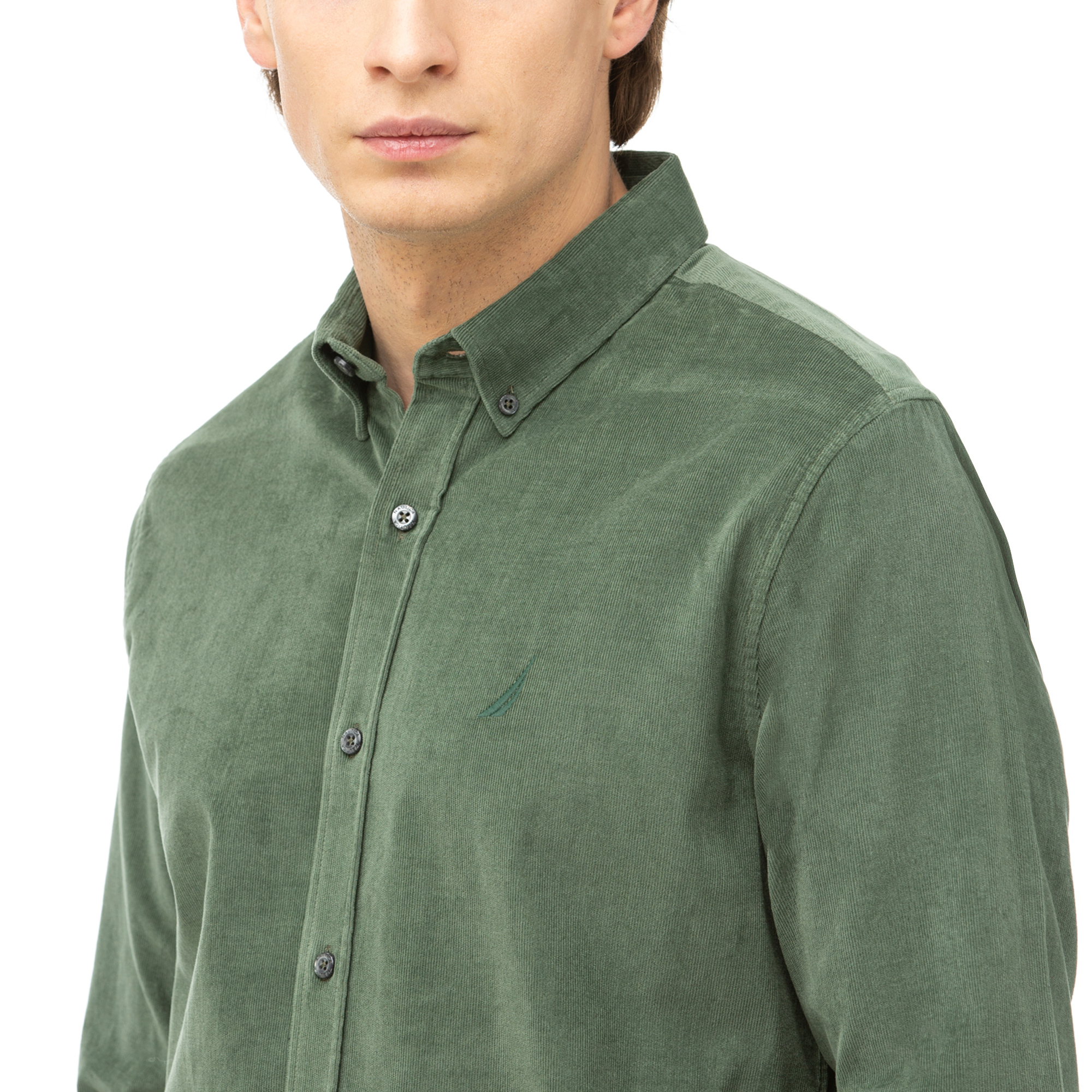 NAUTICA Erkek Yeşil Slim Fit Gömlek