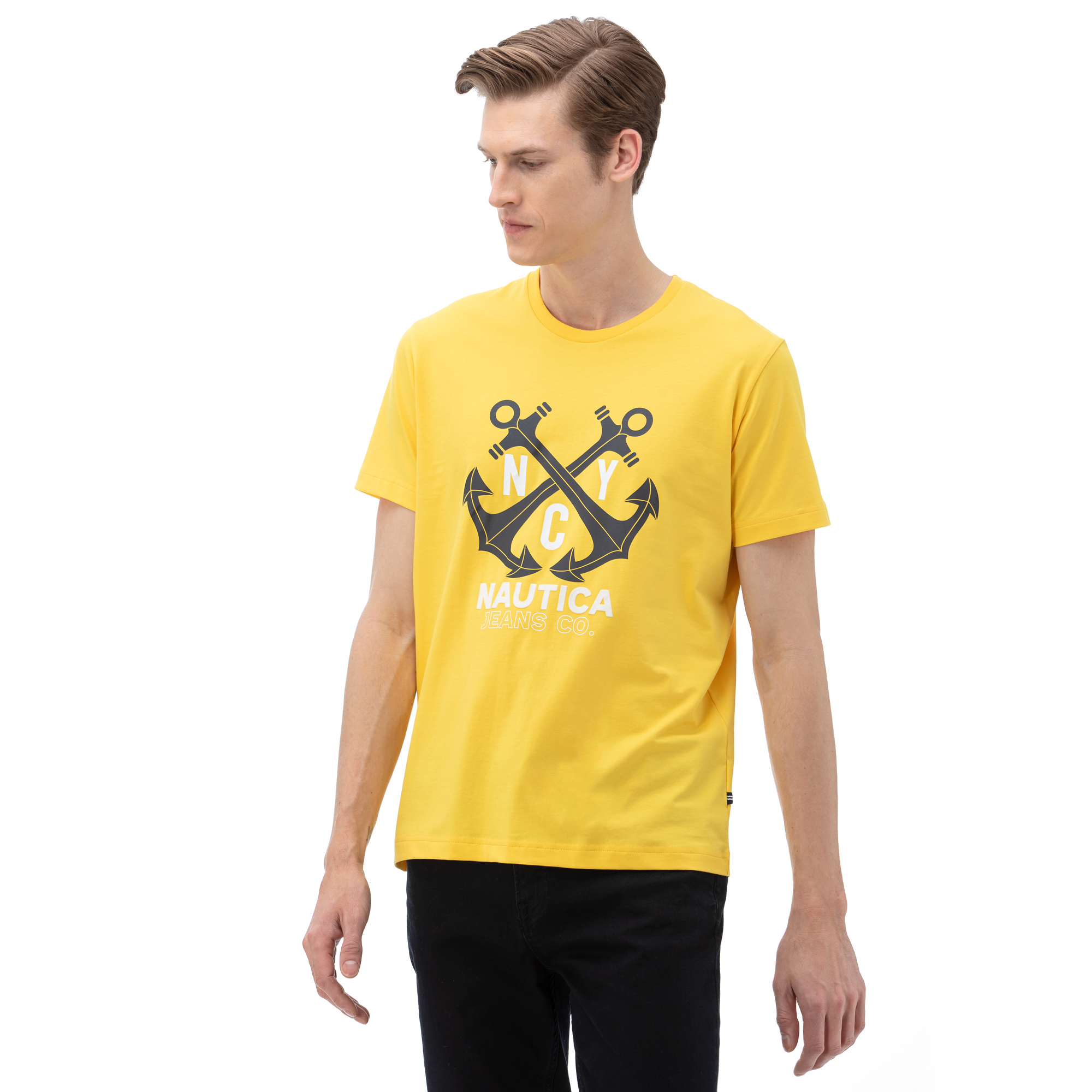 NAUTICA Erkek Sarı T-Shirt