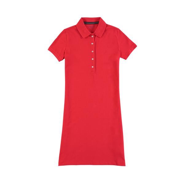 Nautica Kadın Kırmızı Polo Yaka Elbise. 4