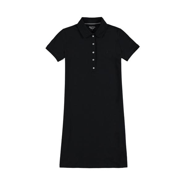 Nautica Kadın Siyah Polo Yaka Elbise. 4