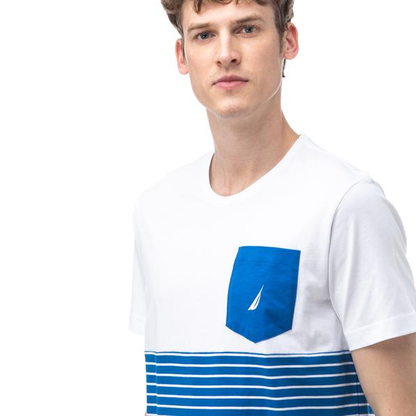 Nautica Erkek Mavi T-Shirt. 4