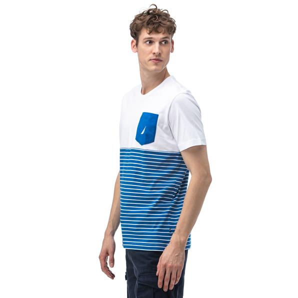 Nautica Erkek Mavi T-Shirt. 5