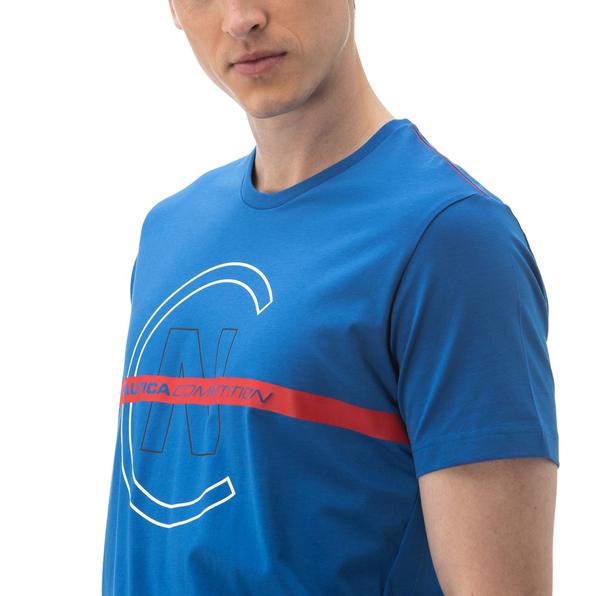 Nautica Erkek Mavi T-Shirt. 6