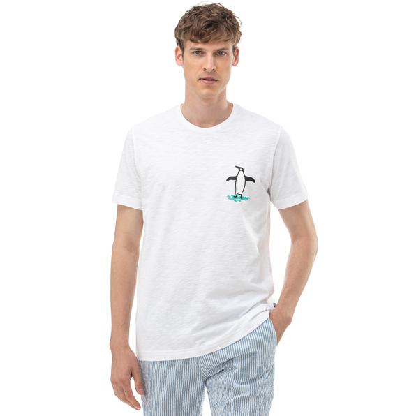 Nautica Erkek Beyaz T-Shirt. 2