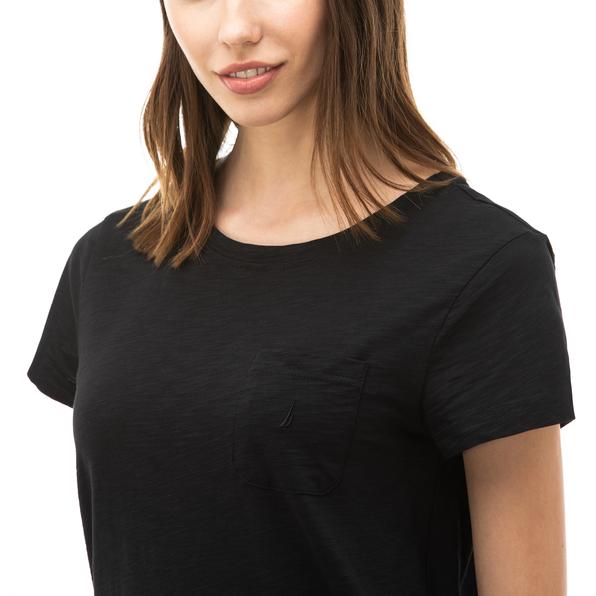 Nautica Kadın Siyah T-Shirt. 4