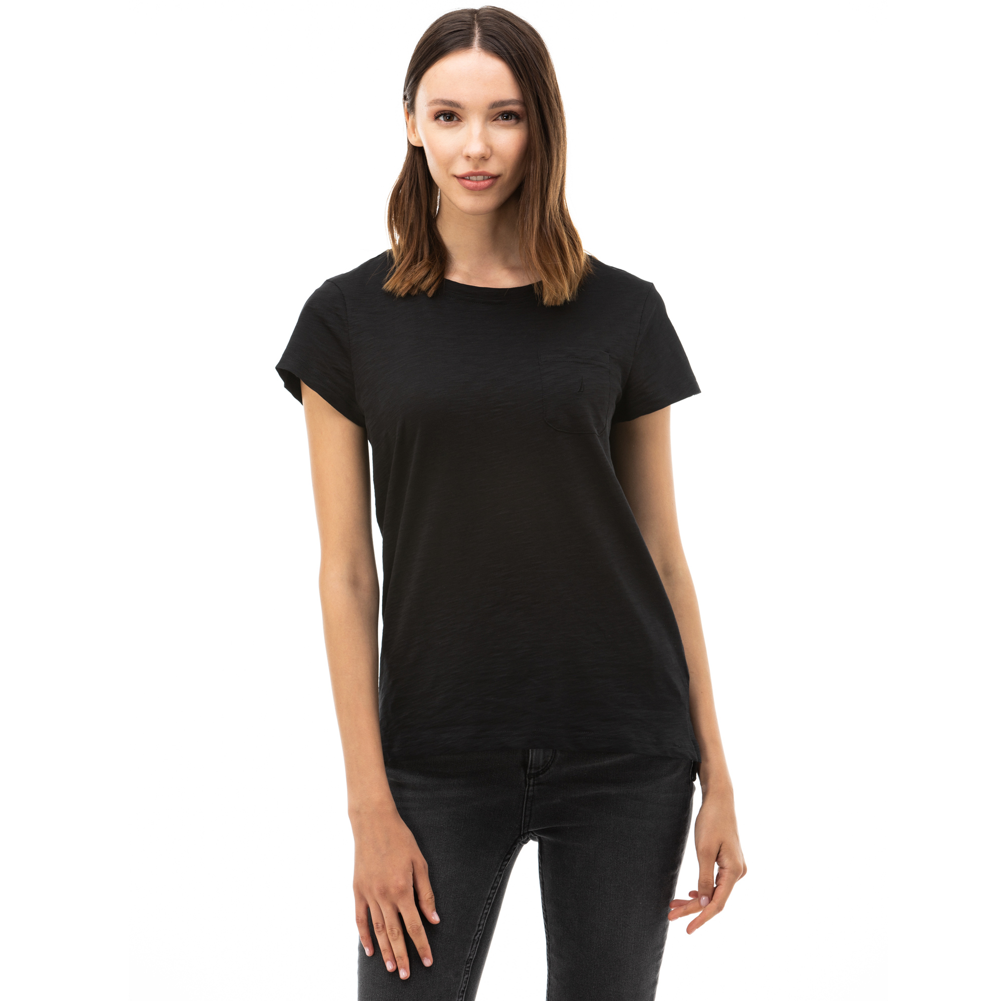 NAUTICA Kadın Siyah T-Shirt