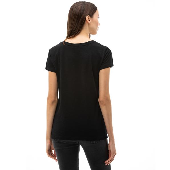 Nautica Kadın Siyah T-Shirt. 3