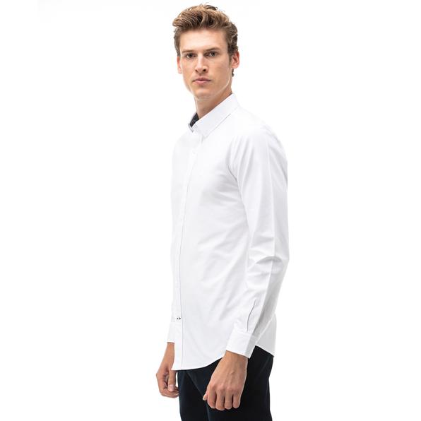 Nautica Erkek Beyaz Slim Fit Gömlek. 4