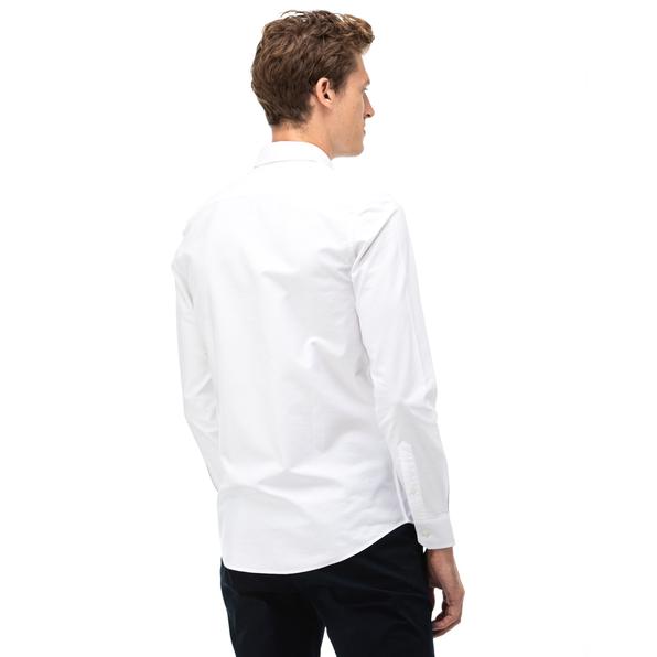 Nautica Erkek Beyaz Slim Fit Gömlek. 3