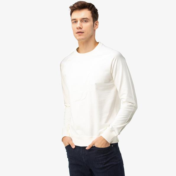 Nautica Erkek Kırık Beyaz Sweatshirt. 4
