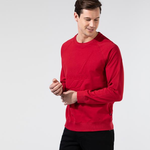 Nautica Erkek Kırmızı Sweatshirt. 4