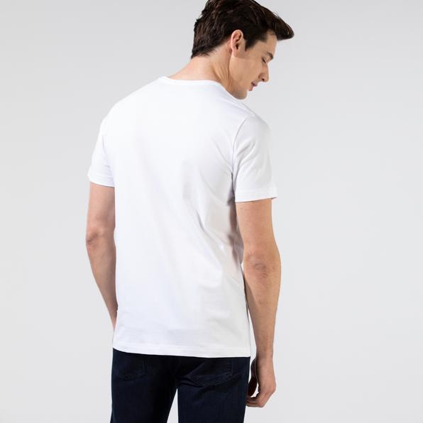 Nautica Erkek Beyaz T-Shirt. 4
