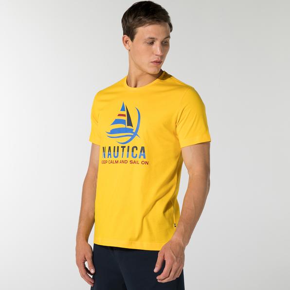 NAUTICA Erkek Sarı T-Shirt_2